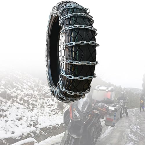 バイク用 スノーチェーン ハイグリップ 125cc 後輪 専用 雪路 砂利道 対応 干渉なし バンド付属 タイヤチェーン 冬 装備 安全 走行 標準1本 100-90-16