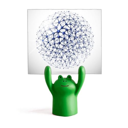 Illustration Atoc grenouille porte-mémo en structure physique pour bureau