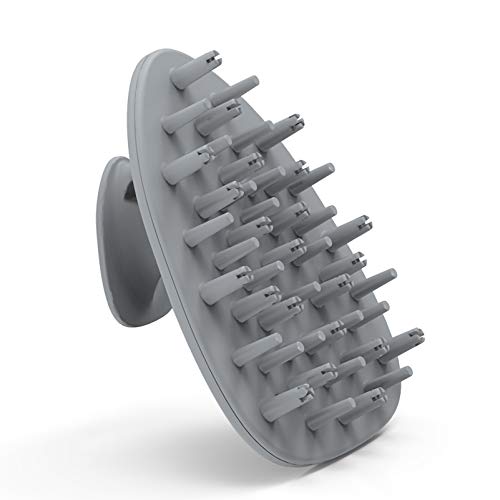 Aledy Hair Scalp Massager, Shampoo Brush with Soft Silicone Head Massager (Gray)