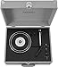Crosley CR6253B-GY Anthology Vintage 3-Speed Bluetooth in/Out Suitcase Turntable, Gray