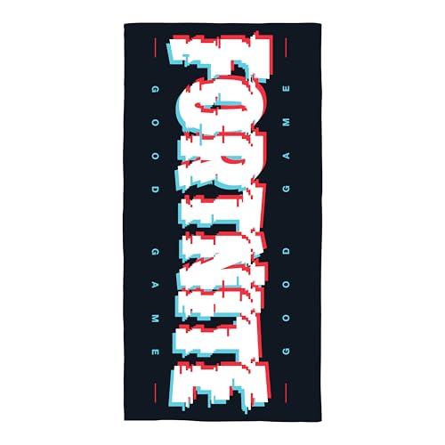 Fortnite Offiziell Lizenziertes Handtuch aus 100% Baumwolle | Superweiches Gefühl | Design Haze | Perfekt für Zuhause Bad Strand & Schwimmbad | Mehrfarbig | Einheitsgröße 140 × 70 cm