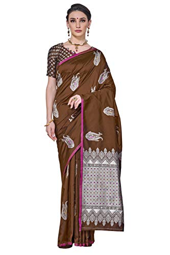 Image of Glory Sarees Women's Banarasi Silk Saree with Blouse Piece (GS Kara143 Parent)