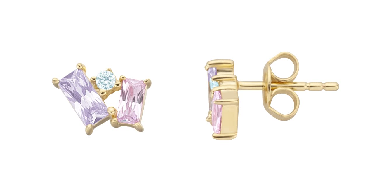 ESPRITEarrings, Nalani mini, Gold Color, Stones Color: Colored