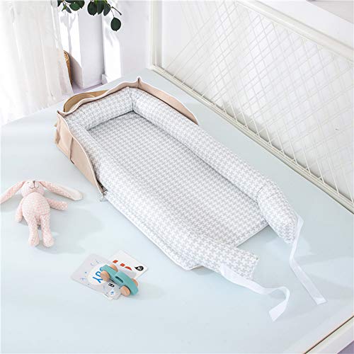 Miniatura 8 de Tumbona para recién nacido, bolsa portátil para recién nacido, tapete de gimnasio con correa, tumbona para recién nacido, tamaño ajustable y