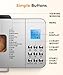 2LB Bread Maker Machine, OSIPOTO 17 in 1 Automatic Stainless Steel Bread Machine, Non-stick, Beginner-Friendly Controls, 15 Hour Timer, Easy to Clean Low Noise, High Success Rate for Homemade Bread
