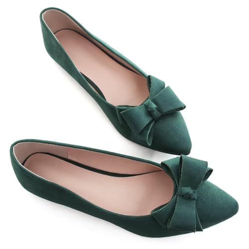Image of SAILING LU Women's Bow-Knot Pointed Toe Ballet Flats