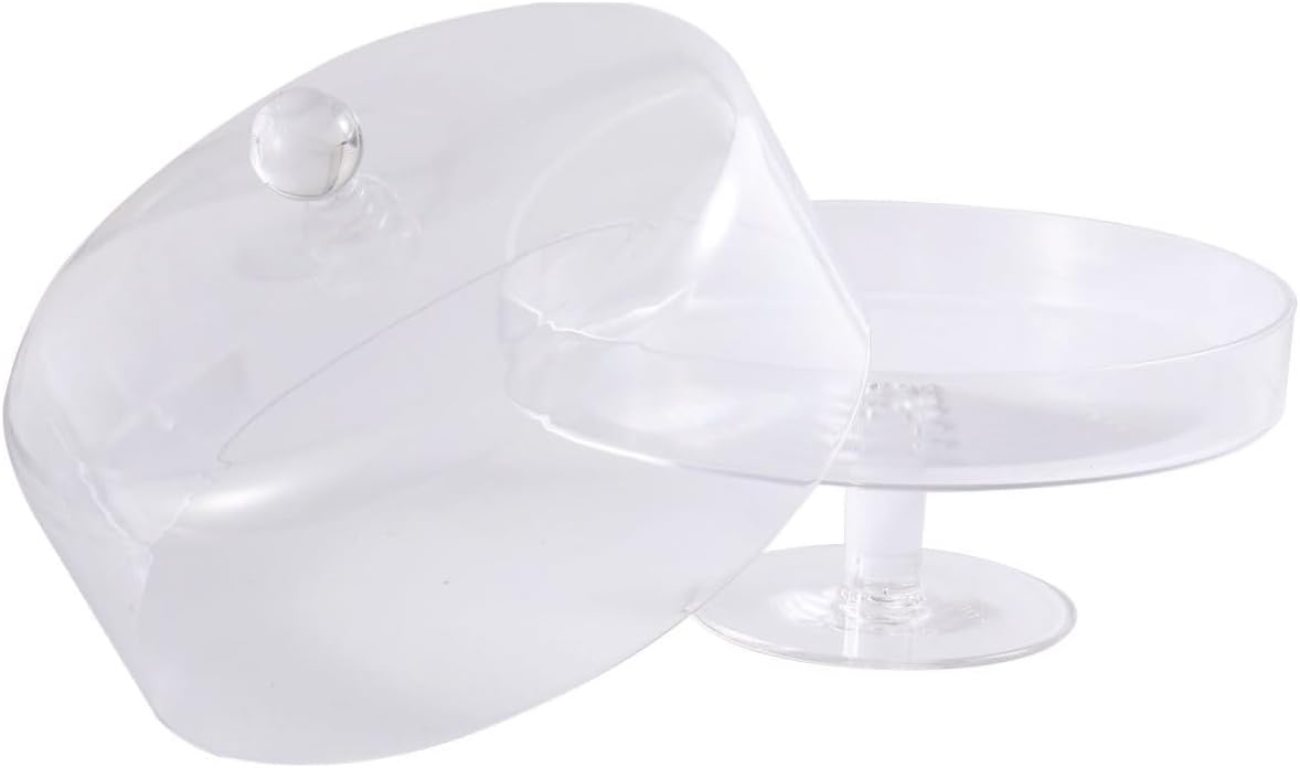Arched Acrylic Cake Cover for Salad and Cake, Easy to Use Food Dust Cover with Concentrating Heat Feature, for Outdoor Buffet and Bbq Picnic Pool Party