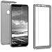 Produktbild kwmobile Huawei Y7 (2018)/Y7 Prime (2018) Hülle - komplette Abdeckung - inkl. Display Schutzglas - Case für Huawei Y7 (2018)/Y7 Prime (2018) - Metallic Silber