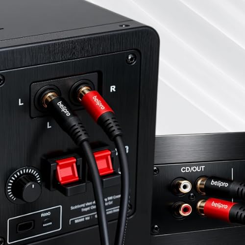 Cable 2 RCA a 2 RCA de 6 pies pack de 2 duplicador de audio analógico 4