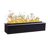Decorative Electric Fireplace, Water Vapor Fireplace Humidifier with 3D Atomizing Flame, 3mm Ultra-Thin Panel, No Heating 70cm/27.5in