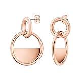 Modell: Locked Calvin Klein Damen-Hängeohrringe Edelstahl KJ8GPE100100