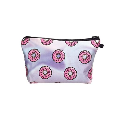 Beauty Case, borsa da viaggio, borsetta da toilette sacco sacchetto bagno per cosmetici trucco make up motivi diversi, Kosmetiktasche KT-002-050:KT-049 ciambella