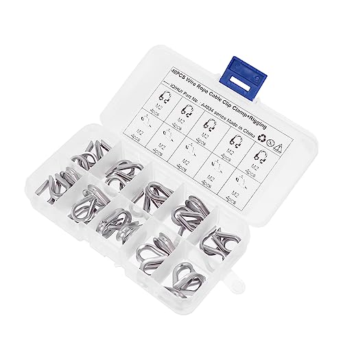 Serre-câble inox Healeved lot cosses pour câble anti-écrasement