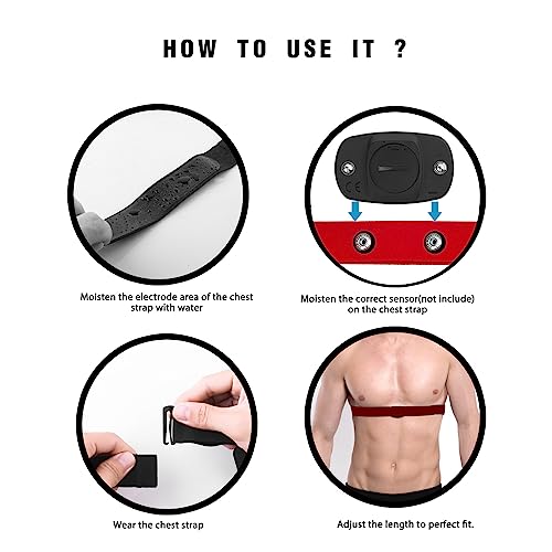 Unisex Cl100 Heart rate monitor chest strap replacement