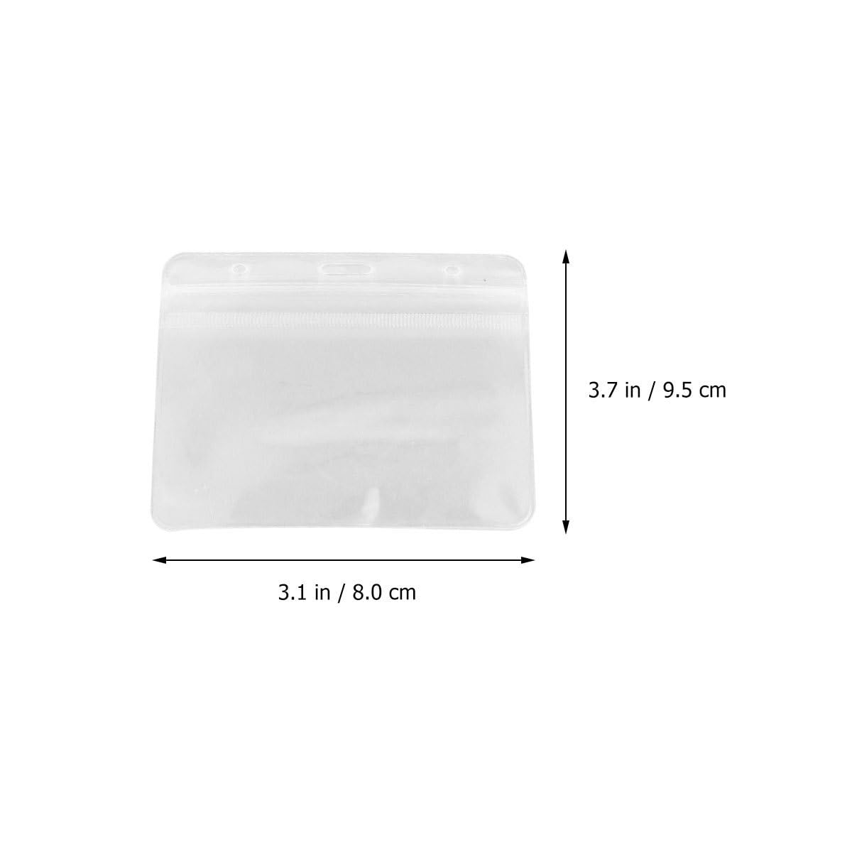 Angoily Porta Badge in Pvc Trasparente 100 Pezzi Clip per Badge, Resistente e Adatto per Occasioni Professionali e Formali