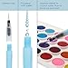 U.S. Art Supply 6-Piece Water Coloring Brush Pen Set (Sizes - 01, 02, 03, 04, 07,& 10) - Refillable, Watercolor, Calligraphy, Painting