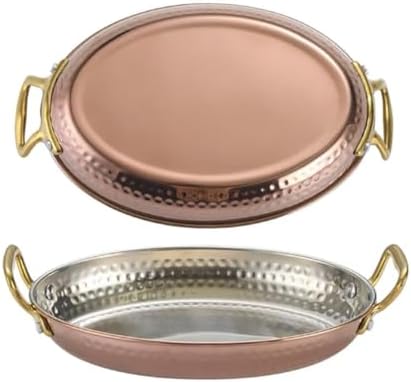 Nonstick Spanish Paella Pan - 14-inch Steel Frying Pan with Dual Handles, Ideal for Seafood, Lobster, and Home Cooking - Perfect Cookware for Kitchens and Restaurants