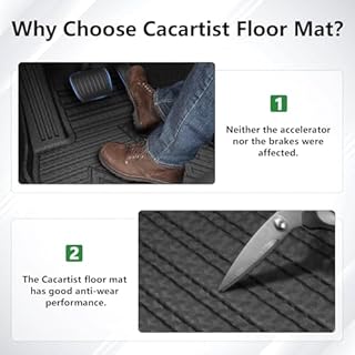 Cacartist Floor Mat Custom Fit for Ford Bronco Sport 2021-2025 2026 & Ford Maverick (Not Hybrid) 2022-2025 Accessories TPE 3D All Weather Floor Liners for Bronco 1st & 2nd Row