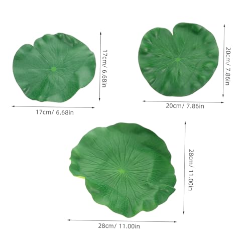 Sets de table lavables en plastique feuille lotus protecteurs