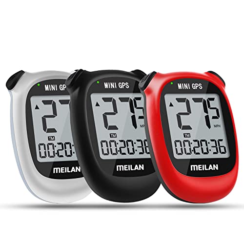 Meilan M3 Mini Gps Bike Computer, Wireless Bike Odometer And Speedometer Bicycle Computer Waterproof Cycling Computer With Lcd Backlight Display (White, Black And Red) #TOP20