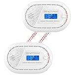 CPVAN Carbon Monoxide Detector 10 Year Sealed Battery, Carbon Monoxide Alarms for Home Safety, Interlinked CO detector, CO Alarm with Digital Display, EN 50291, Works on SM11R Models. 2 Pack