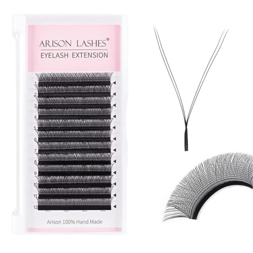 Arison Lashes YY Eyelash Extension Y Lashes D Curl 12mm