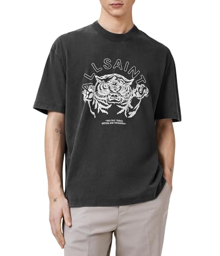 Men's Graphic T-Shirt, Washed Black