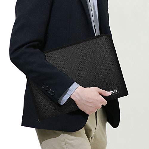 JUNDUN Document Organizer,A4 Size Fireproof and Waterproof Expanding File Folder with 13 Pockets,Silicone Coated Portable File Organizer