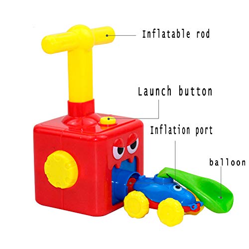 image for Trigle Power Balloon Racer Car Toy, Balloon Powered Launch Car,Balloon
