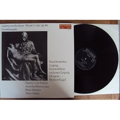 Messe C dur op. 86. Herbert Kegel, Kuhse, Burmeister, Schreier, Adam. Beethoven Gesamtausgabe Stereo