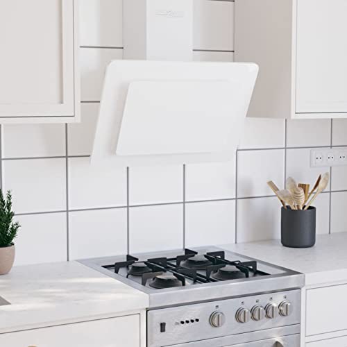 Campana extractora acero inoxidable vidrio templado blanco 60cm, Xichuzi Extractor Cocina - SPU:51663