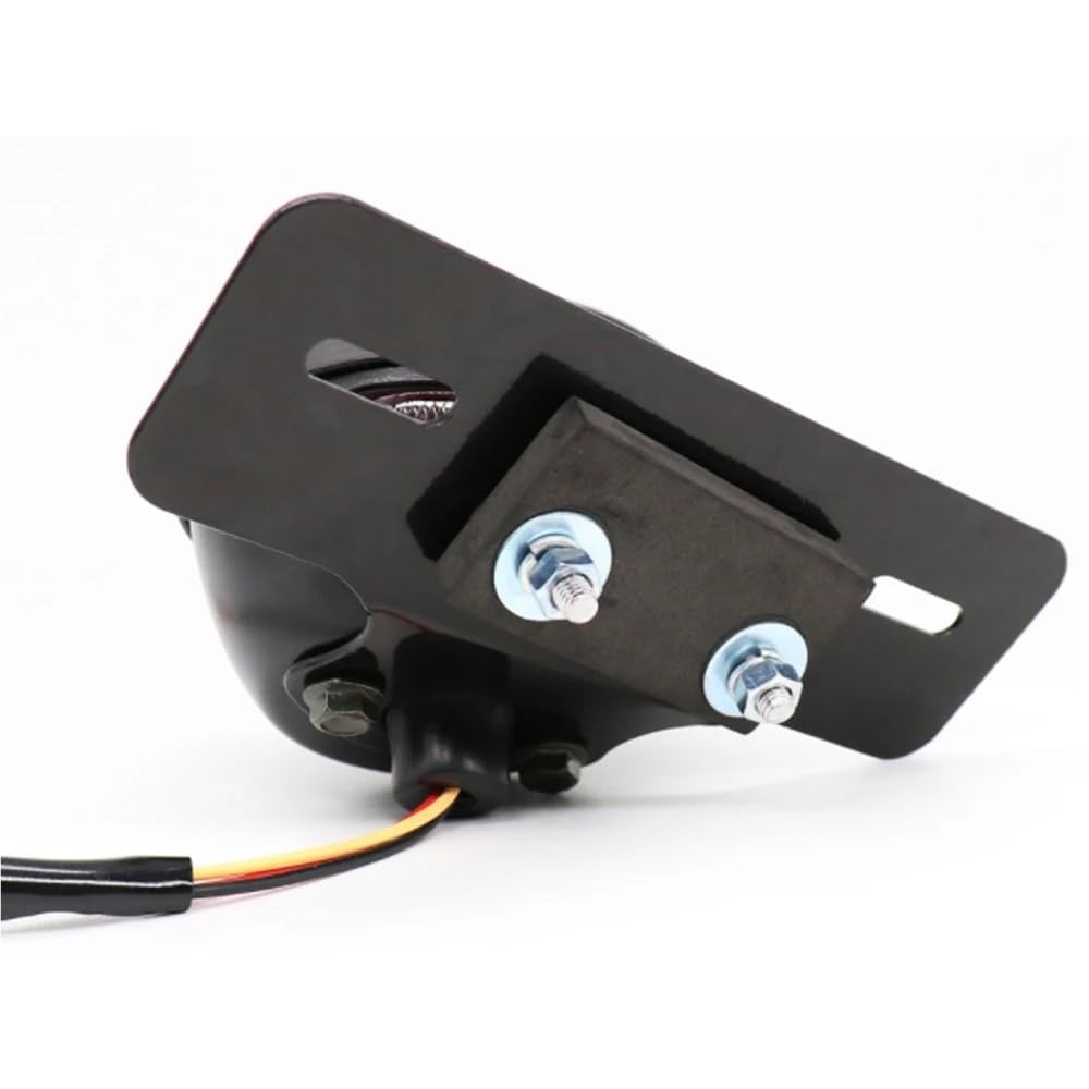 Tylne światło stopu motocykla Lampa tylna z uchwytem na tablicę rejestracyjną(Silver)
