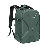 MOSISO Camera Mochila, DSLR/SLR/Mirrorless Fotografía Cámara Bolsa Abierto Total Impermeable Funda Dura con Inserto&Soporte Trípode&Laptop Compartimento Compatible con Canon/Nikon/Sony,Verde Esmeralda