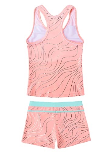 Image of JerrisApparel Little Girls' Summer Two Piece Boyshort Tankini Kids Swimsuit