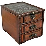 Schmuckschatulle: geeignet für zuhause, schlafzimmer, geschäft, wohnzimmer, zum ordnen und präsentieren des schmucks, retro-schmuckschatulle