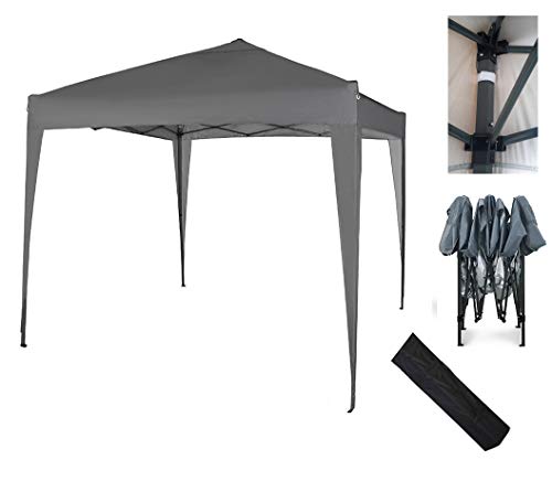 2x2m Pop-up Gazebo Waterproof Outdoor Garden Marquee Canopy No Sides (grey)