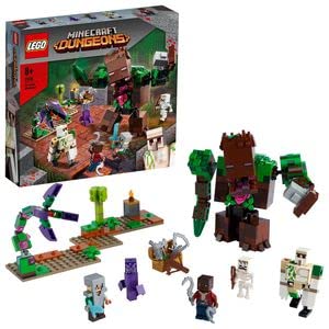 LEGO 21176 Minecraft De Junglechaos Actiefiguur Speelgoed voor Jongens en Meisjes, Speelset met Actiefiguren