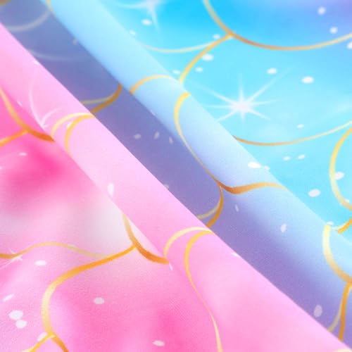 XiaoMoSha Girls One Piece Swimsuit Bathing Suits for Toddler Girl Mermaid Swimwear3