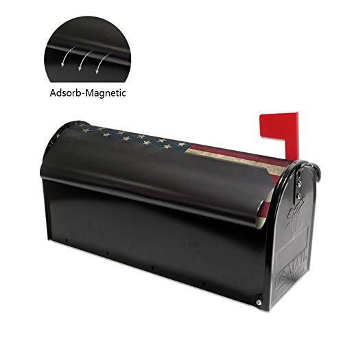 image for ALAZA Welcome Mailbox Covers Magnetic Retro Vintage US American Flag P