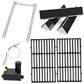 Grill Parts for Weber Spirit I & GS4 II 200 Series with Front Control (2013+) Includes 7635 Flavorizer Bars 69785 Burner Tubes 7637 Cast Iron Grates 7642 Igniter Fits Weber E210 E220 S210 S220