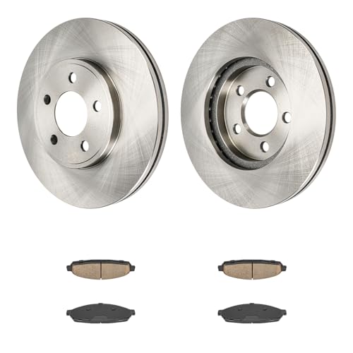 Image of KAX Front Brake Kit, OE Brake Rotors and Ceramic Brake Pads | Fits Mercury Grand Marquis 2003-2011, Lincoln Town Car 2003-2011, Ford Crown Victoria 2003-2011, Mercury Marauder 2003-2004