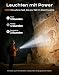 Babacom 1300LM Taschenlampe Led Aufladbar, Aluminiumlegierung Mini Taschenlampe 1,5 M Fallschutz, & Wasserdicht IP44, 7 Lichtmodi, USB Wiederaufladbare Mit Magnet & Clip Für Camping, Outdoor, Notfälle