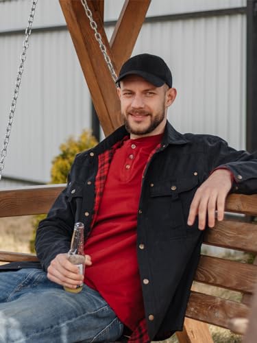 Mr.Stream Men's Lightweight Long Sleeved Snap Plaid Western Cowboy Flannel Lined Shirts Jackets4