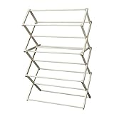 Peaceful Classics Wooden Laundry Rack - Amish Handmade Wooden Clothes Drying Rack - Foldable Drying Rack for Towel, Blanket, Linen Household Essentials - for Indoor Or Outdoor Use (52" x 36" x 16")