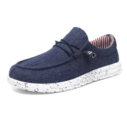 Men's Loafers Slip-ons Casual Denim Boat Shoes Comfort Sneaker Walking Shoes