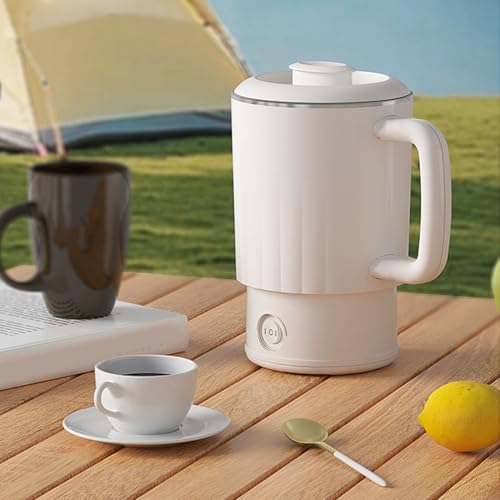 Hervidor eléctrico portátil 600ml con interior acero inoxidable miniatura 5