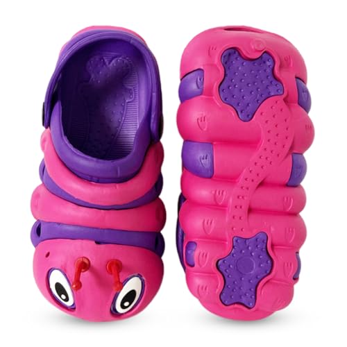 Image of NORTY Toddler Clogs - Fun Baby Clogs With Comfortable Back Strap - Caterpillar Shoes for Kids - Playful Bug Shoes