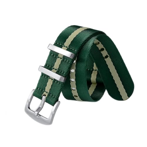 Bracelet de montre en nylon premium et robuste type ceinture de sécurité 22mm