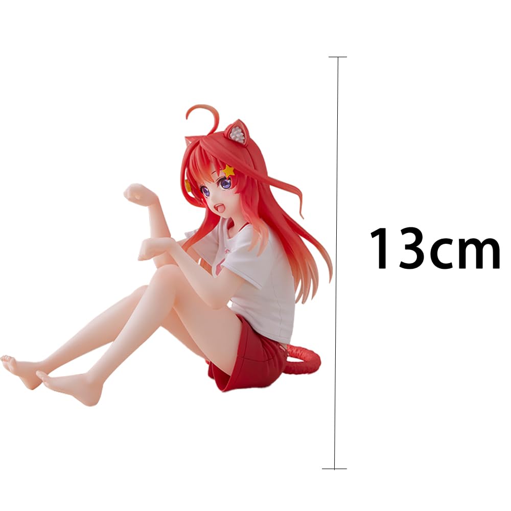 Zhongkaihua Kwintesencjalne Pięcioraczki Nakano Itsuki Figurka 13CM Kot Ver. Domowe Ubrania Figurka Anime PVC Statuetka Ozdoba Biurka Domowego Dekoracja Prezent