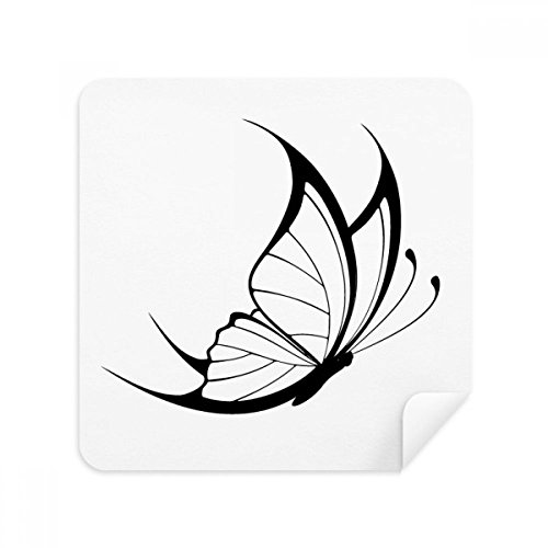 Chiffonnette suède papillon noir pour nettoyer les écrans